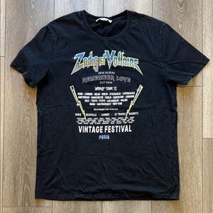 Zadig & Voltaire Black Graphic Tee